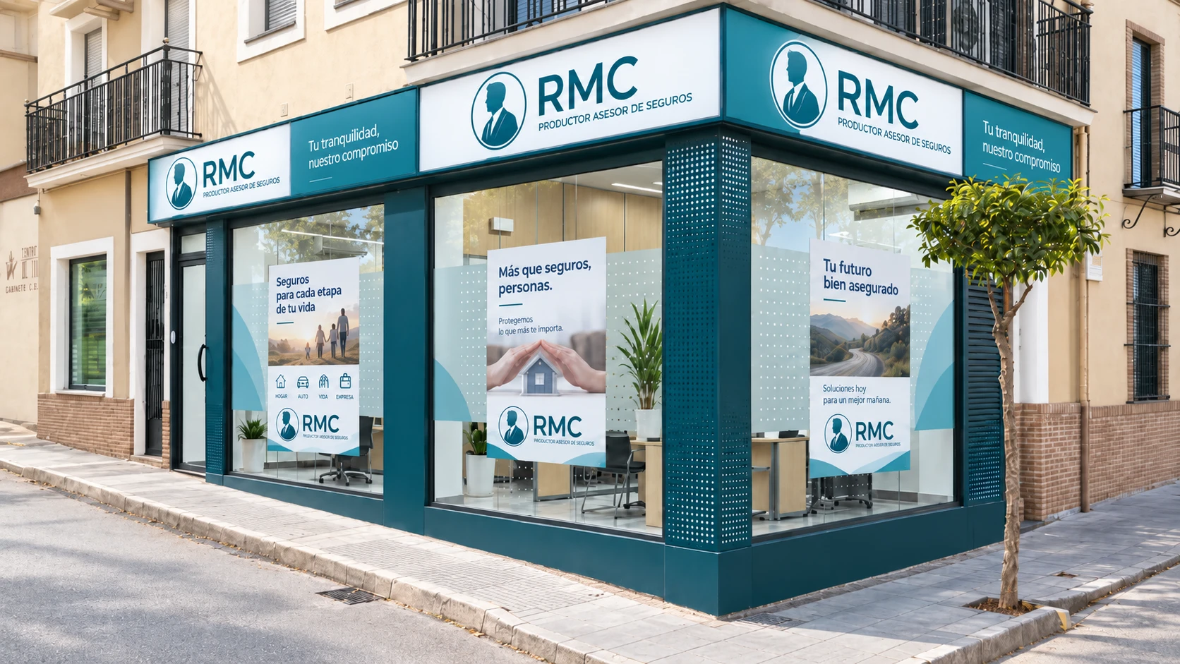 Frente del local de RMC Seguros